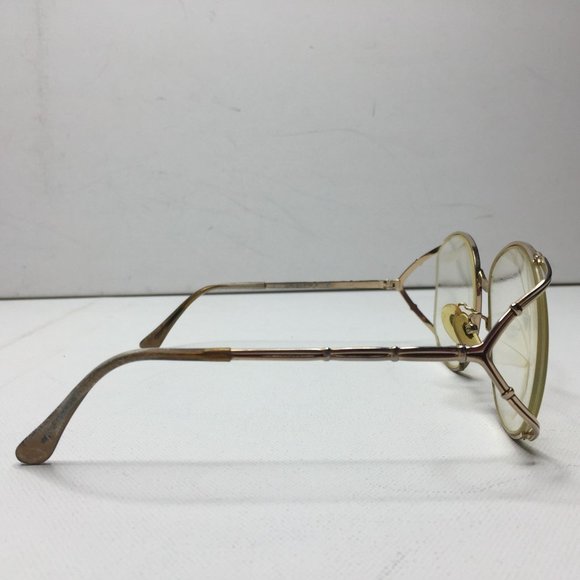 Vintage Womens Wilshire 140 Bifocal Reading Glasses Metal Gold Yellow 56 18 - Picture 5 of 9